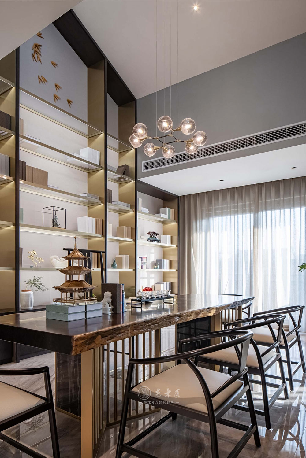 別墅輕奢新中式原木定制