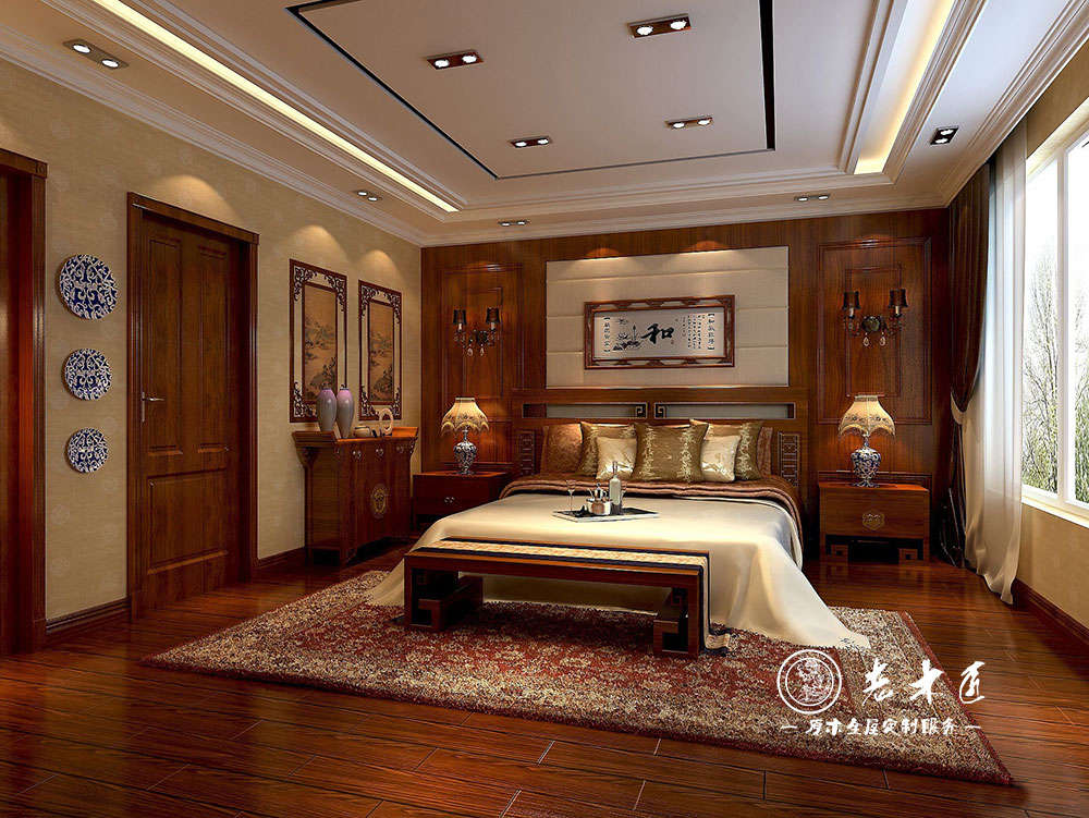 老木匠臥室背景墻高端定制 背景墻設(shè)計(jì)