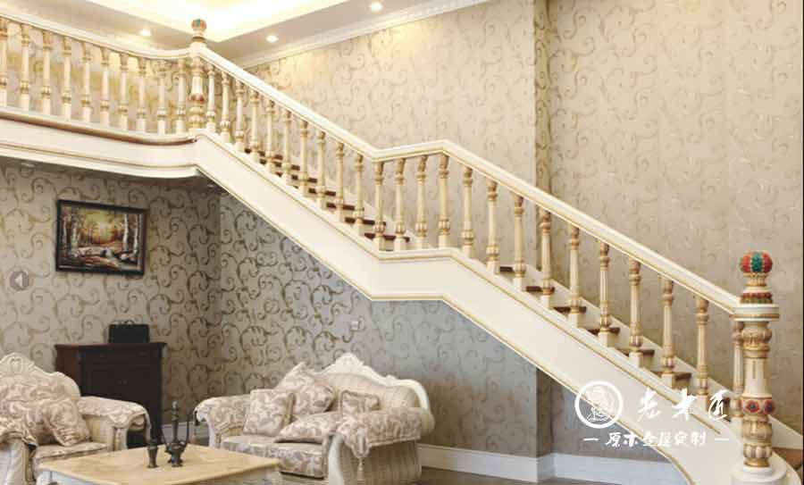 老木匠美式樓梯定制 原木樓梯十大品牌