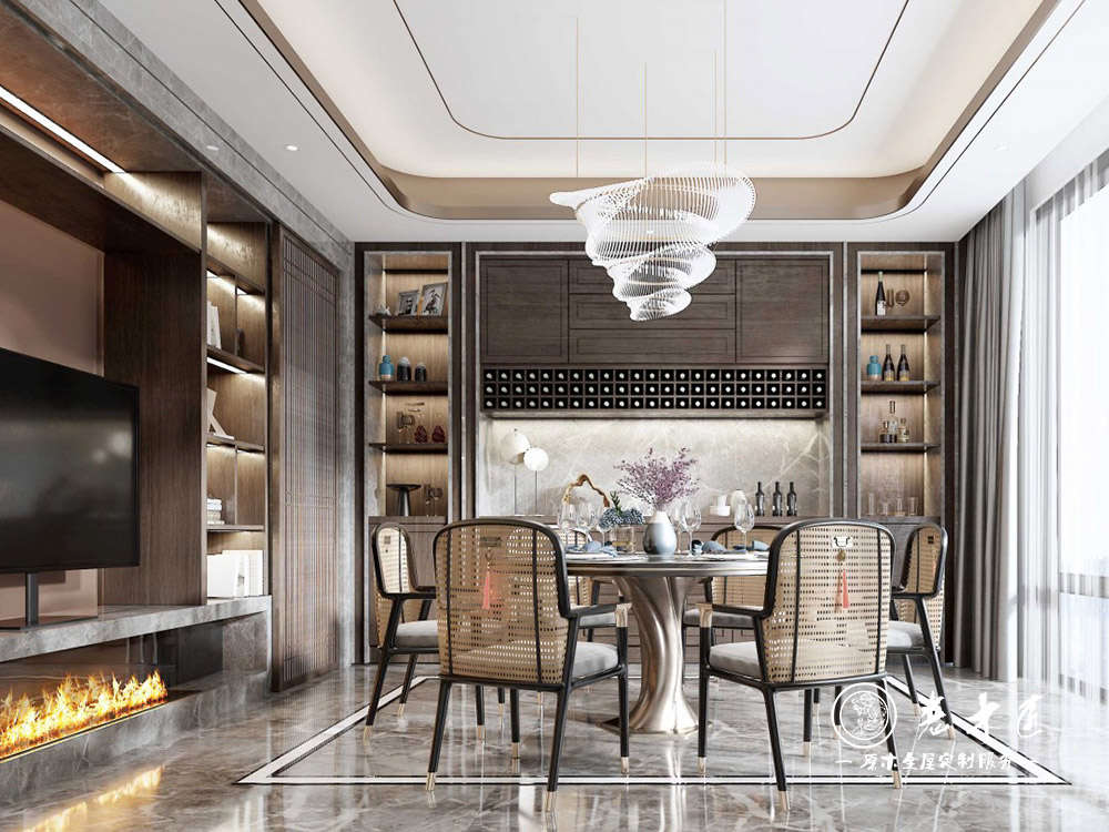 酒柜效果圖 餐廳酒柜效果圖