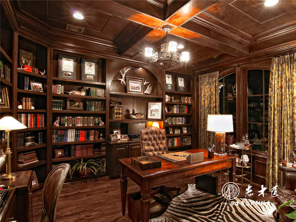 家庭書柜裝修效果圖