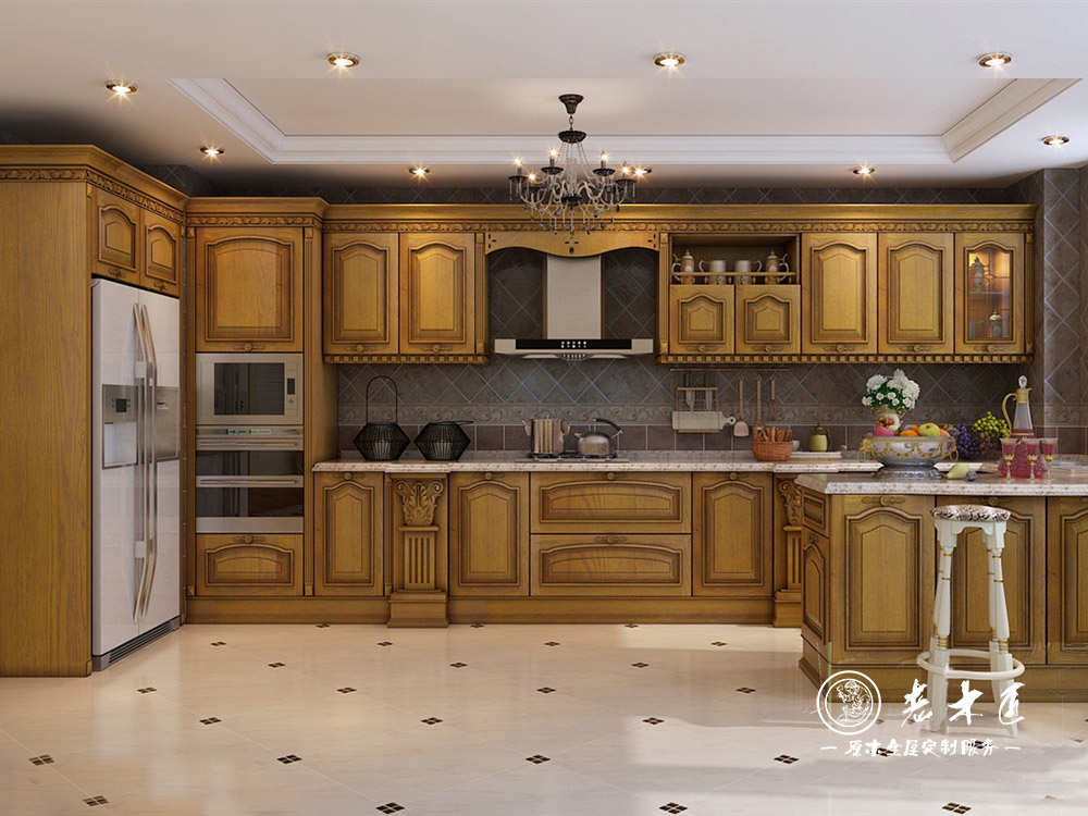 原木櫥柜裝修效果圖