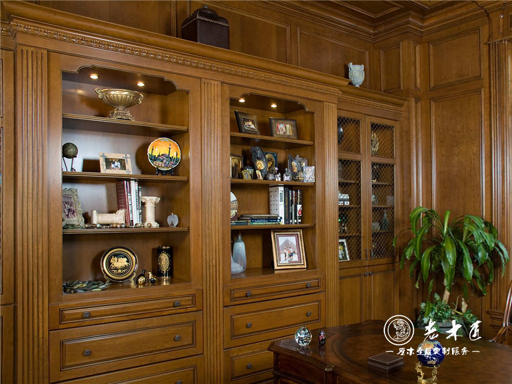 家庭書柜效果圖