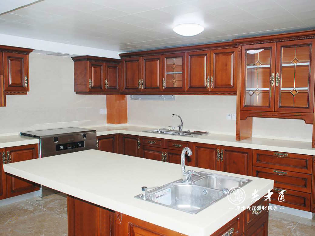 家庭原木櫥柜定做圖片