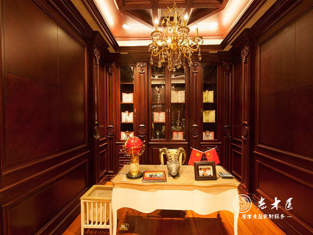 家庭實木書柜定制廠家 整體書柜廠家