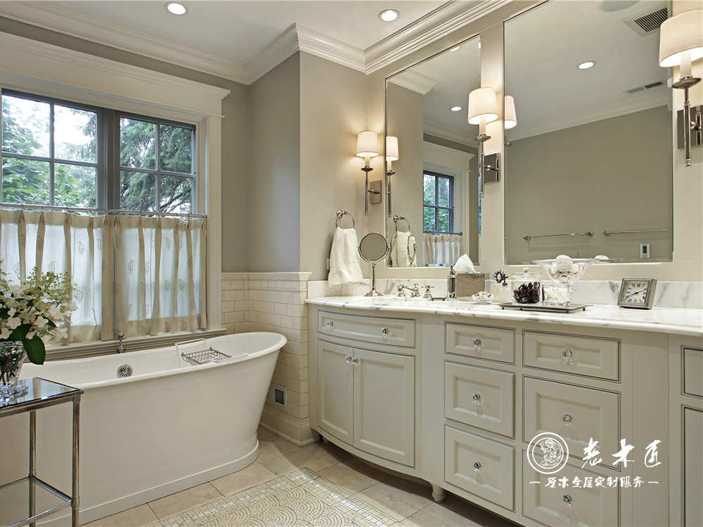 實木浴室柜設(shè)計效果圖 衛(wèi)生間浴室柜效果圖