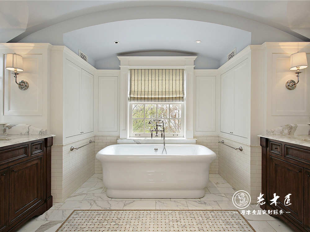 實木浴室柜設(shè)計圖片 原木浴室柜圖片