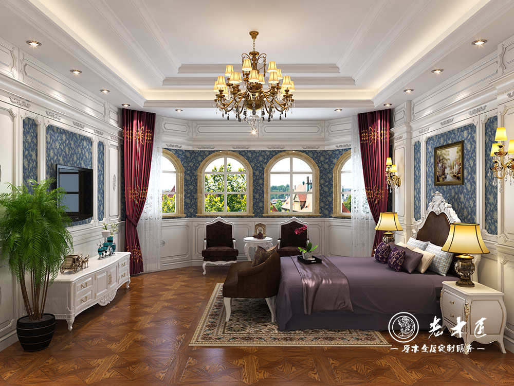 臥室實木整裝定制效果圖