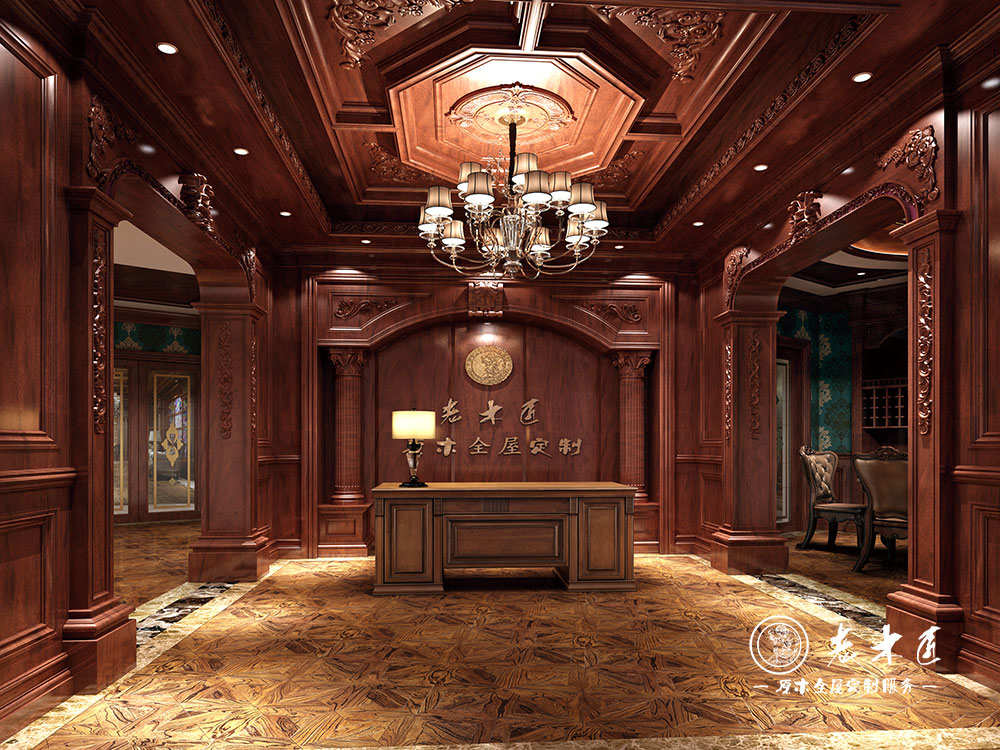 歐式前廳整木定制效果圖