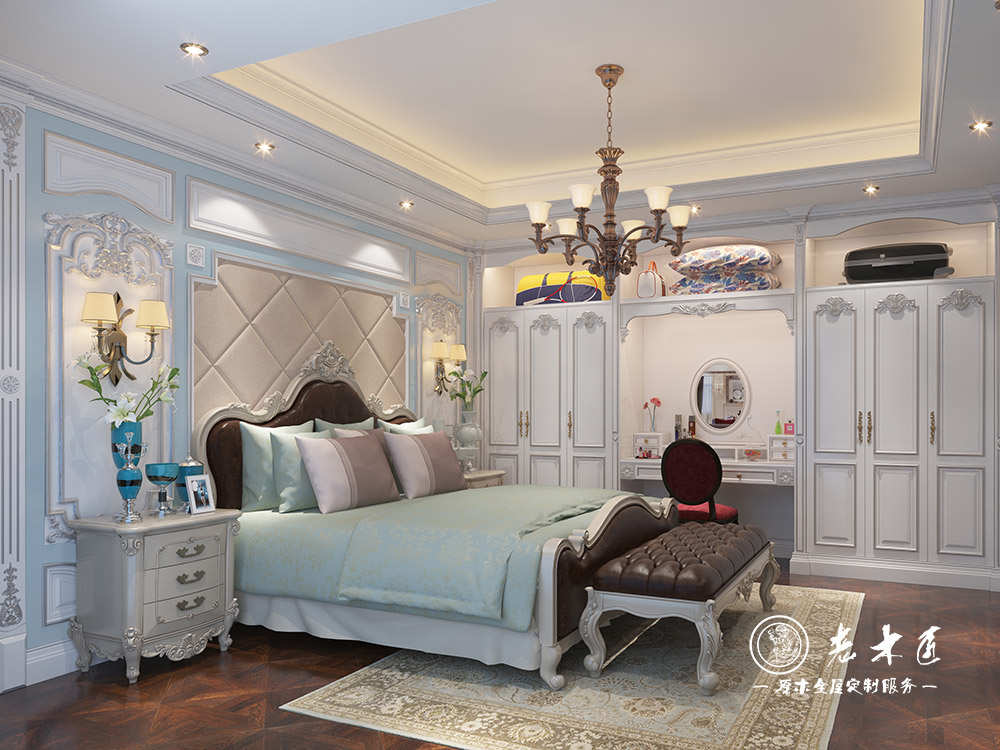 法式臥室整木家裝效果圖