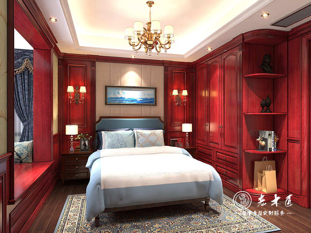 美式臥室整體家居效果圖