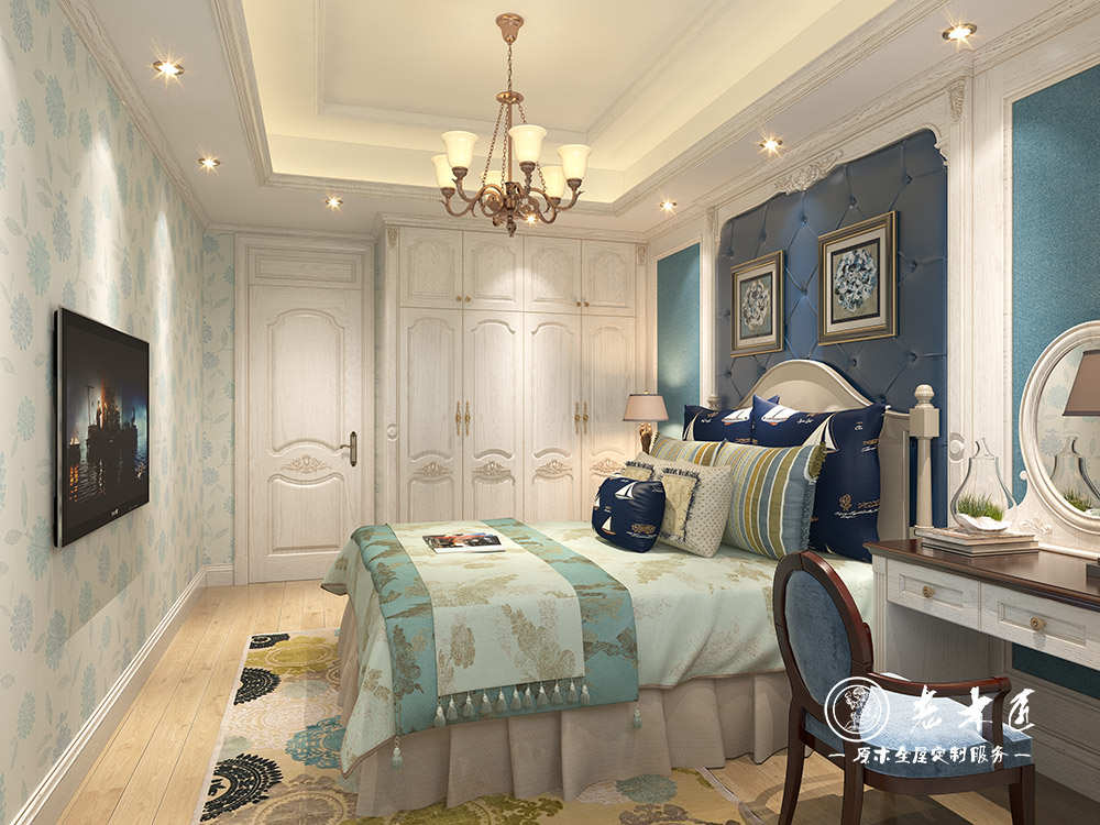 歐式臥室實木定制效果圖