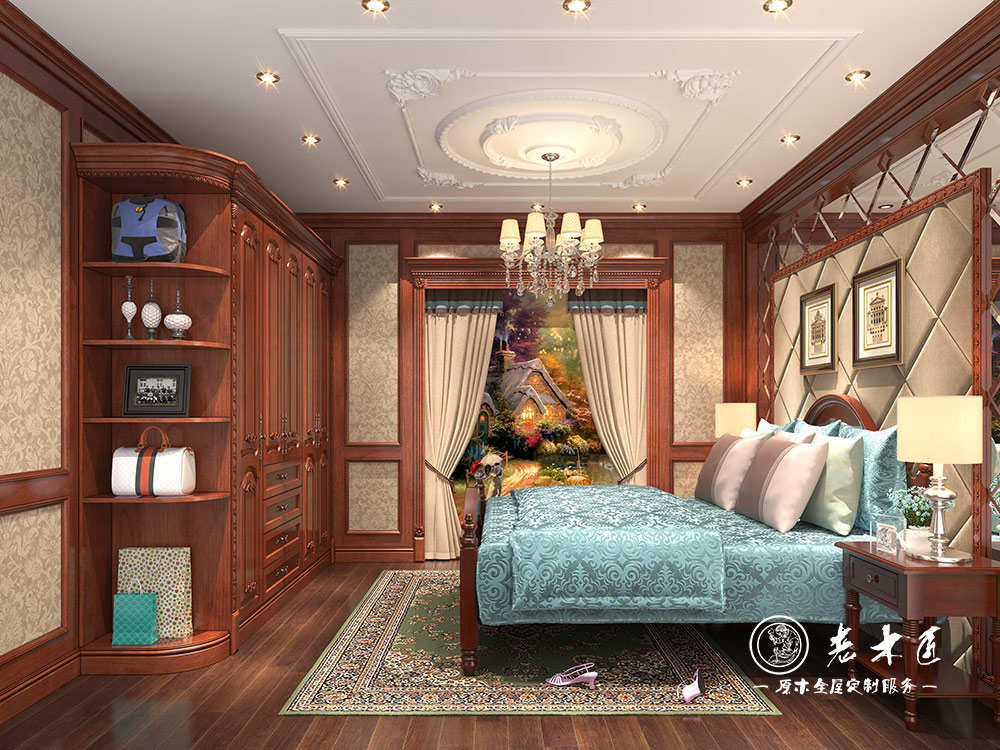 歐式臥室整木家居效果圖