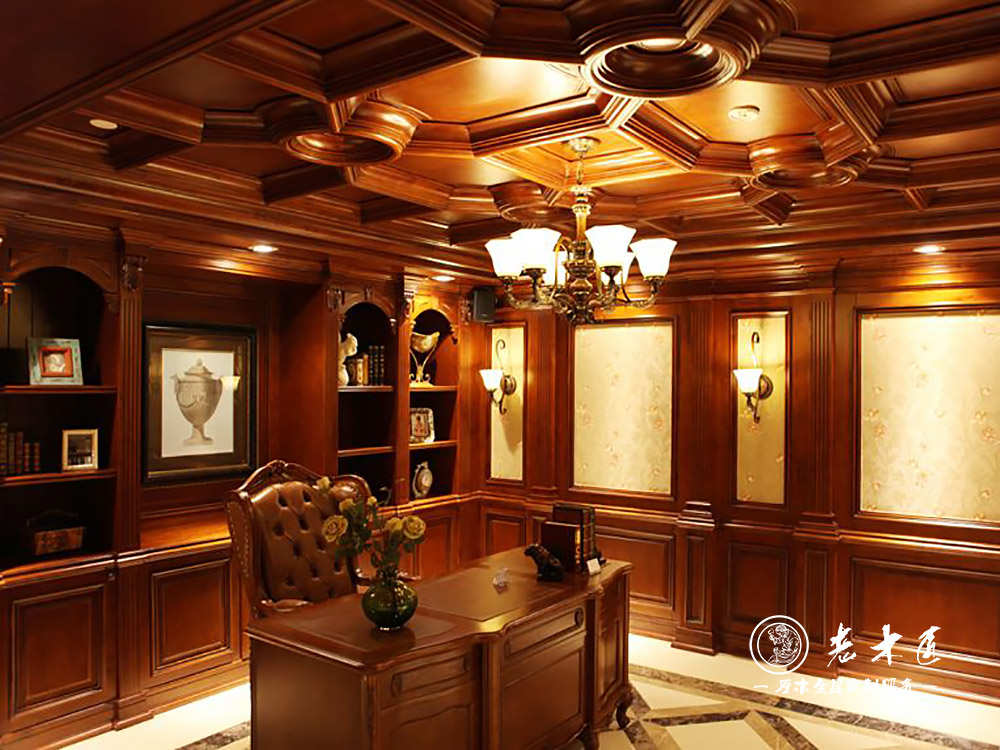 實(shí)木整體書柜裝修廠家 北京書柜廠家