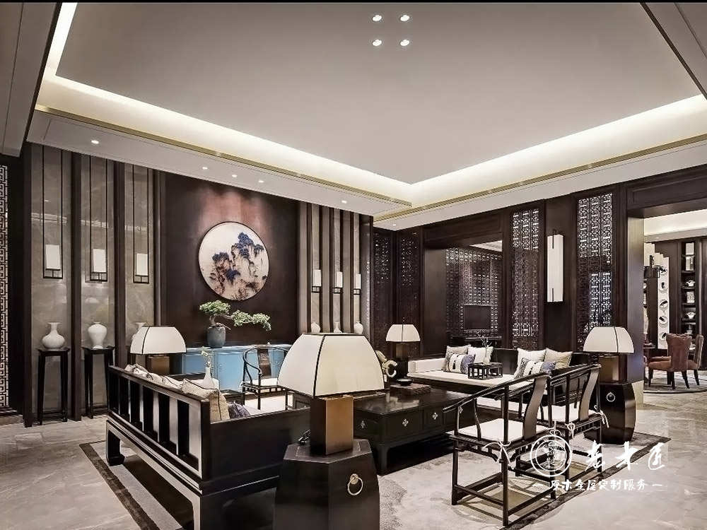 中式風(fēng)格原木裝修效果圖