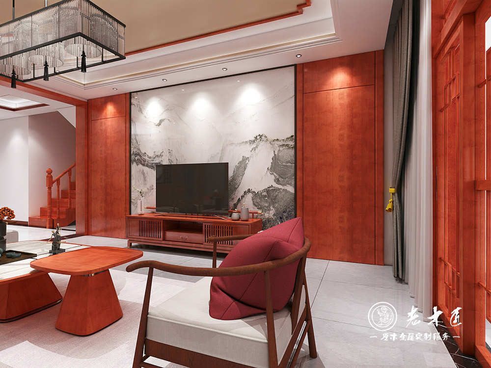 新中式風格家居_新中式客廳裝修圖片