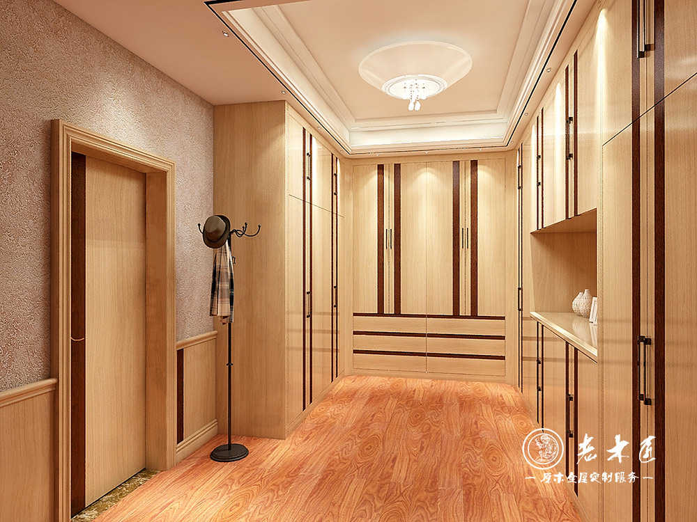 原木輕奢風裝修_輕奢實木定制效果圖