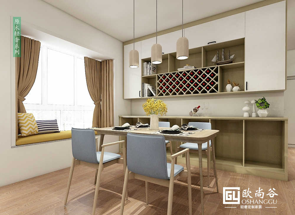 原木輕奢餐廳_輕奢餐廳裝修效果圖