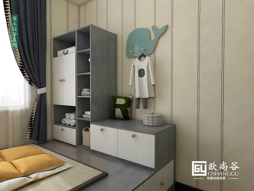 原木輕奢榻榻米_輕奢風(fēng)格裝修榻榻米