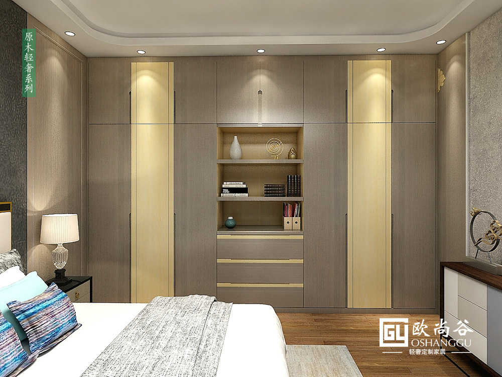 現(xiàn)代輕奢臥室_輕奢臥室圖片