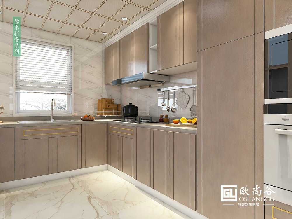 輕奢風(fēng)格櫥柜_輕奢櫥柜效果圖