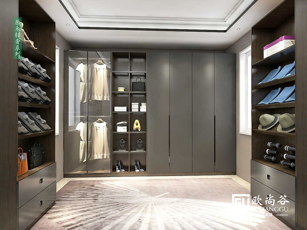 輕奢衣帽間_輕奢衣帽間裝修效果圖