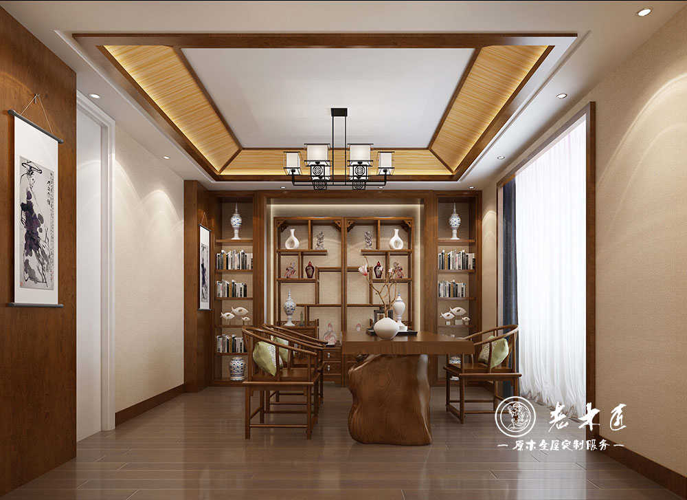 新中式書(shū)柜 新中式書(shū)房書(shū)柜價(jià)格