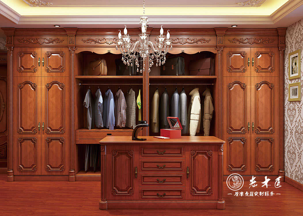 原木衣柜效果圖_臥室衣柜裝修效果圖