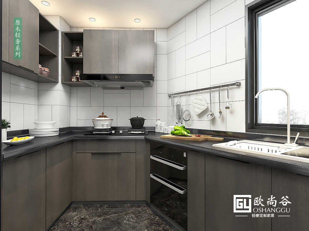 現(xiàn)代輕奢廚房效果圖_輕奢風(fēng)格廚房效果圖