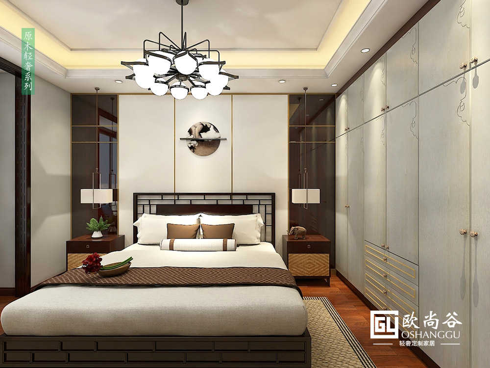 輕奢家裝臥室_臥室輕奢衣柜