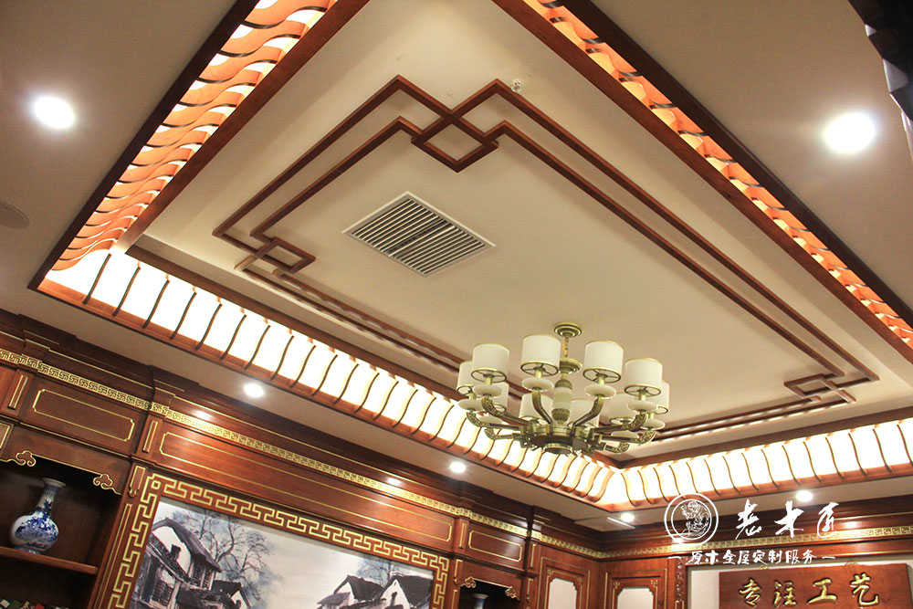 天花吊頂品牌_原木天花吊頂效果圖