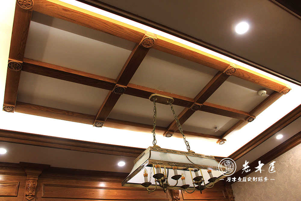 天花吊頂設(shè)計(jì)效果圖_歐式實(shí)木吊頂圖片
