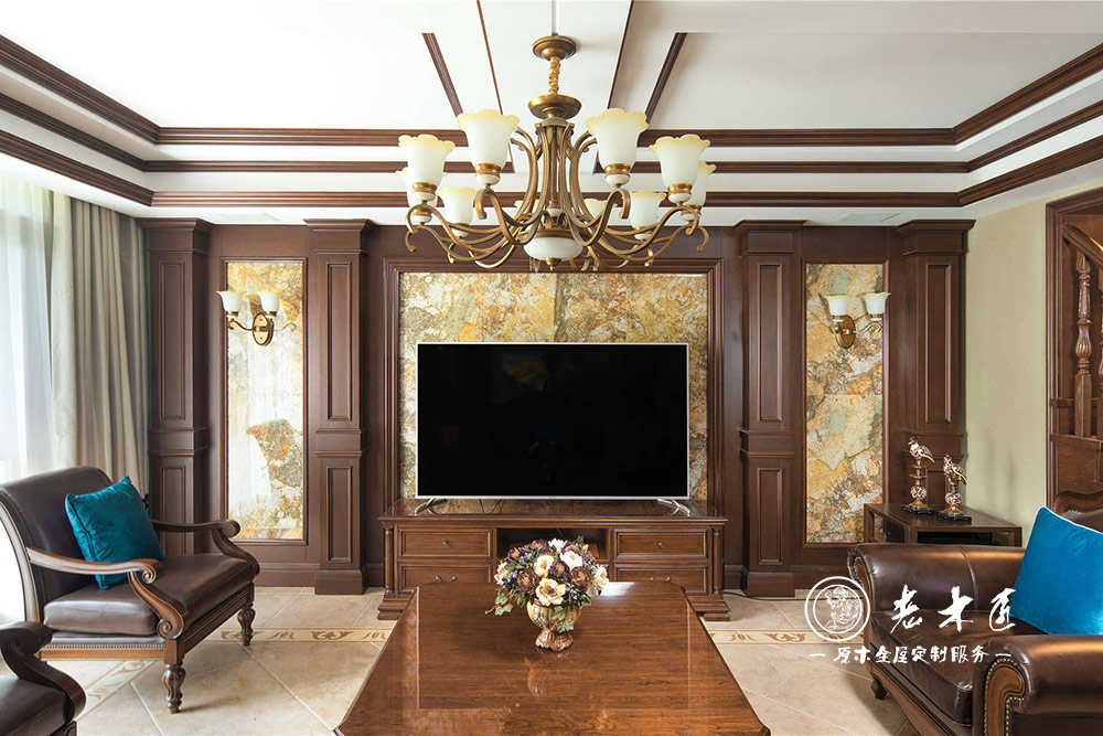 美式風格整木家裝裝修效果圖