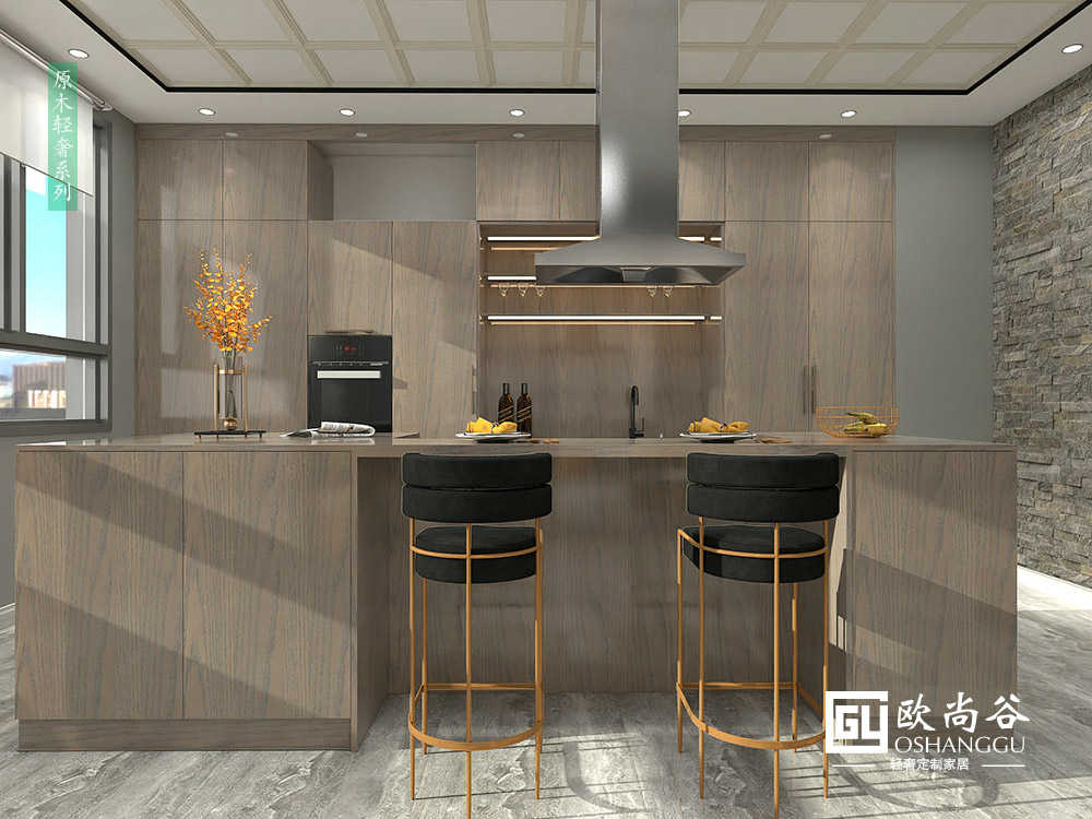 輕奢櫥柜設(shè)計_輕奢全屋定制櫥柜