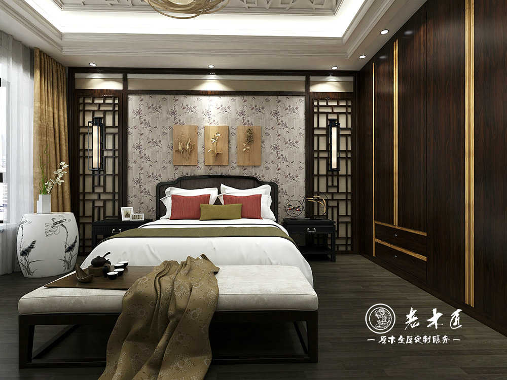 新中式背景墻裝潢_背景墻裝潢圖片