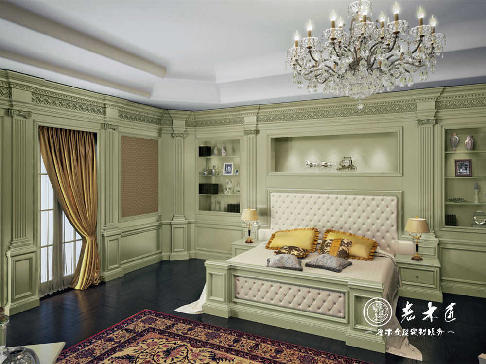 臥室背景墻裝修效果圖_臥室整木定制效果圖